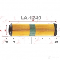 Воздушный фильтр LYNXAUTO 3648269 LA-1240 DAK9Y3 L - Изображение 2