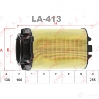 Воздушный фильтр LYNXAUTO 1422897805 X OLYZ LA-413 - Изображение 2