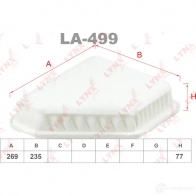 Воздушный фильтр LYNXAUTO LA-499 S LPQZH 1268743063 - Изображение 2