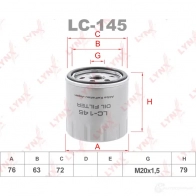 Масляный фильтр LYNXAUTO 7JB KICJ Mercedes CLA (C117) 1 2013 – 2019 LC-145