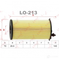 Масляный фильтр LYNXAUTO DXS 8Y53 LO-213 1436960945 - Изображение 2