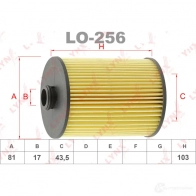 Масляный фильтр LYNXAUTO HJF1U BW 1436960936 LO-256 - Изображение 2