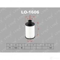 Масляный фильтр LYNXAUTO 1268761551 LO-1606 1AE1J UX - Изображение 2