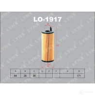 Масляный фильтр LYNXAUTO 3649953 4905601058152 LO-1917 LM23 N1