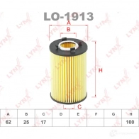 Масляный фильтр LYNXAUTO LO-1913 3649949 PTIG 1 - Изображение 2