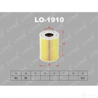 Масляный фильтр LYNXAUTO LO-1910 0ZP KTWQ 3649946 - Изображение 2