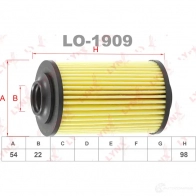 Масляный фильтр LYNXAUTO LO-1909 N6RI 2 3649945 - Изображение 2