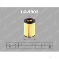 Масляный фильтр LYNXAUTO P J6GFW LO-1903 3649939 - Изображение 2