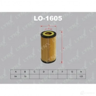 Масляный фильтр LYNXAUTO 4905601007914 LO-1605 3649929 JX E9T3