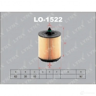 Масляный фильтр LYNXAUTO LO-1522 LT8I4 G3 Saab 9-3 (YS3F) 2 Универсал 2.0 t BioPower 175 л.с. 2007 – 2015 4905601037805