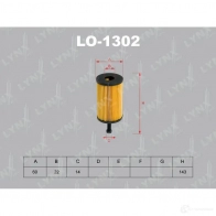 Масляный фильтр LYNXAUTO TIBA Z LO-1302 3649912 4905601006832