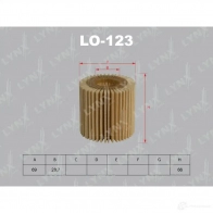 Масляный фильтр LYNXAUTO 4905601034187 Toyota Sienna (XL30) 3 Минивэн 2.7 (ASL30) 190 л.с. 2010 – 2013 LO-123 8Q ITO