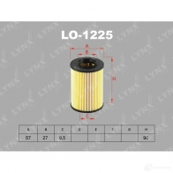 Масляный фильтр LYNXAUTO IM YDZEQ LO-1225 3649901 - Изображение 2