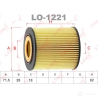 Масляный фильтр LYNXAUTO 3649897 LO-1221 W01M 8M - Изображение 2