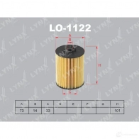 Масляный фильтр LYNXAUTO 3649888 LO-1122 4905601037799 ZZYW AO - Изображение 2