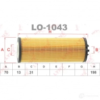 Масляный фильтр LYNXAUTO J IDJJD LO-1043 3649869 - Изображение 2