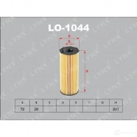 Масляный фильтр LYNXAUTO 3649870 LO-1044 F G90Q 4905601064122 - Изображение 2