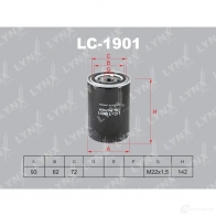 Масляный фильтр LYNXAUTO LC-1901 3649399 N0 WNB 4905601064375