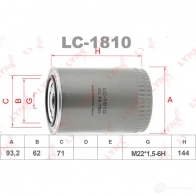 Масляный фильтр LYNXAUTO 3649397 Q1C MO LC-1810