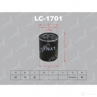 Масляный фильтр LYNXAUTO 1I3X Y6 LC-1701 4905601008058 3649386