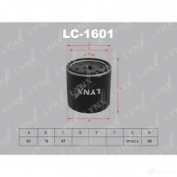 Масляный фильтр LYNXAUTO 3649373 CG1 AE LC-1601 4905601005743