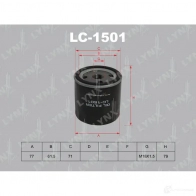 Масляный фильтр LYNXAUTO 3649364 LC-1501 4905601008072 JX080 M