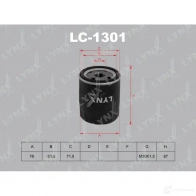 Масляный фильтр LYNXAUTO S 2W20V LC-1301 3649350 4905601005736