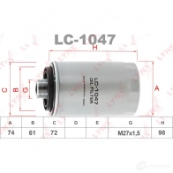 Масляный фильтр LYNXAUTO GAL 0DCR 3649327 LC-1047 4905601037751 - Изображение 2
