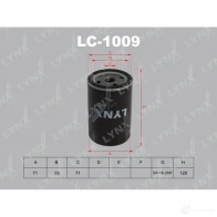 Масляный фильтр LYNXAUTO 4905601005637 Volkswagen Passat (B3-B4) 2 Седан 1.8 GL 139 л.с. 1991 – 1993 LC-1009 2DF UX