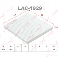 Салонный фильтр LYNXAUTO LAC-1929 2 ANMI2 4905601057995 Kia Optima (TF) 3 Седан 2.0 CVVT 150 л.с. 2011 – 2015