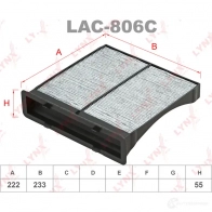 Салонный фильтр LYNXAUTO LAC-806C FT4DPN V 3649299 4905601014820