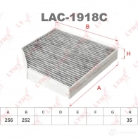 Салонный фильтр LYNXAUTO LAC-1918C 4905601064153 B6D HPC 3649169