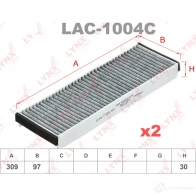 Салонный фильтр LYNXAUTO LAC-1004C 4905601014936 75 SE230 3648908