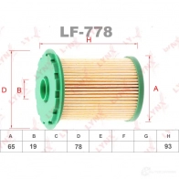 Топливный фильтр LYNXAUTO 1436960970 YF 58Q1I LF-778 - Изображение 2