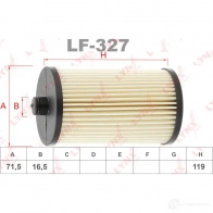 Топливный фильтр LYNXAUTO LF-327 B 0Z5ZR 1422898122 - Изображение 2