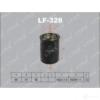 Топливный фильтр LYNXAUTO 3649741 LF-328 4905601006610 0 N99L3V