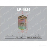 Топливный фильтр LYNXAUTO LF-1829 3649694 4905601012093 K S4J3