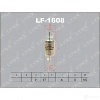 Топливный фильтр LYNXAUTO 3649644 Z5H2 F2 4905601050019 LF-1608