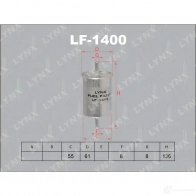 Топливный фильтр LYNXAUTO 3649610 HZ ESC 4905601006511 LF-1400