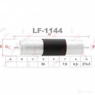 Топливный фильтр LYNXAUTO 3649559 LF-1144 FRV 7WK