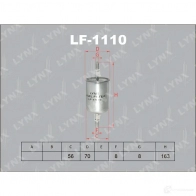 Топливный фильтр LYNXAUTO 4905601006405 LF-1110 Saab 9-3 (YS3F) 2 Универсал 2.0 t BioPower 163 л.с. 2011 – 2015 D 7MW0A