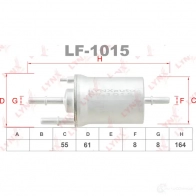 Топливный фильтр LYNXAUTO V6 DP0L LF-1015 4905601033760 3649492