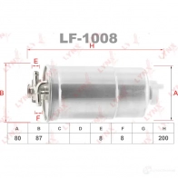 Топливный фильтр LYNXAUTO 4905601007129 3649486 GCE JJSG LF-1008 - Изображение 2