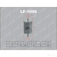 Топливный фильтр LYNXAUTO V6 ZVOJK LF-1006 3649484 4905601007075