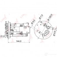 Топливный фильтр LYNXAUTO 4905601060704 147243879 S5 BJR LF-971M - Изображение 2