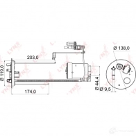 Топливный фильтр LYNXAUTO DV RY7 3649829 LF-969M 4905601060650 - Изображение 2