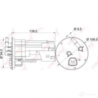 Топливный фильтр LYNXAUTO 6F OOAKP 3649769 LF-541M 4905601060353 - Изображение 2