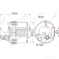 Топливный фильтр LYNXAUTO LF-364M 4905601060643 3649753 D66D 7V - Изображение 2