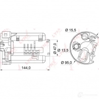 Топливный фильтр LYNXAUTO 4905601060865 LF-165M 8NUZ Y 3649667 - Изображение 2