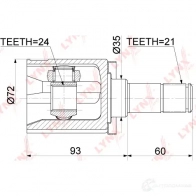 Шрус граната LYNXAUTO HJ5 B3 1422897710 CI-3780 - Изображение 2
